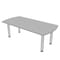 Skutchi Designs 33.5 in W, 59.5 in L, 29 in H, Engineered Wood Top, Grey HAR-AREC-34X60-PT-01 - alternate 1
